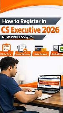 CS Executive registration New Process 2026 Exam ICSI LIVE UPDATE #icsi #cs #ICSI #CS CS Executive