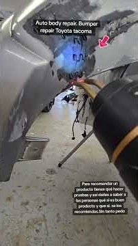 #automobile Cómo reparar un bumper dañado. Pistola de grapas calientes para reparar plástico