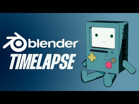 3D BMO - Adventure Time - BLENDER Time-lapse