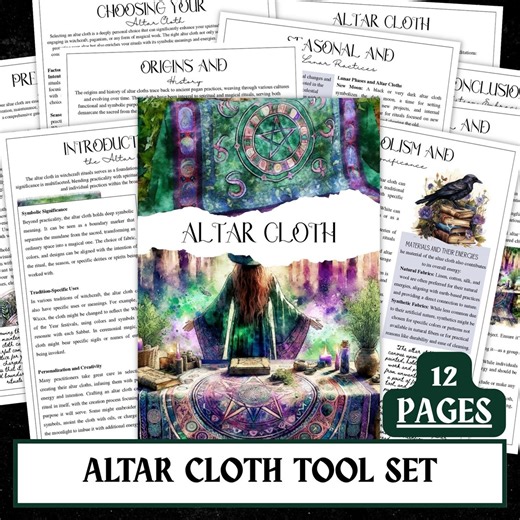Witch's Altar Cloth Guide | Book of Shadows, 12-page Printable (PDF) - Etsy Australia