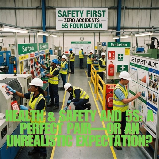Raeis Ekc on Instagram: "Health & Safety and 5S: A Perfect Pair—or an Unrealistic Expectation? Many organizations proudly display Health & Safety and 5S posters on their walls. Fewer truly integrate them into daily operations. The question worth asking is not “Should we implement Health & Safety and 5S?” but rather “Can we realistically sustain them?” At its core, 5S (Sort, Set in Order, Shine, Standardize, Sustain) is not a housekeeping exercise—it is a risk control tool. Cluttered work areas h