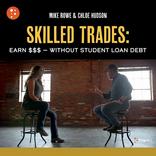 Mike Rowe and Chloe Hudson share MUCH needed perspective in our new short documentary, 'Trading Up'. 🔥🔥 Watch the full video at PragerU. | PragerU