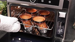 Cecotec Dampfofen Bake&Steam 4000 Combi Gyro. 2400W, 3-in-1-Ofen: Dampf, Konvektion und Ölfritteuse, 40 Liter Kapazität, 7 Funktionen