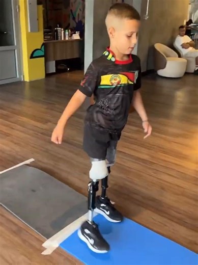 Little Warrior Walks Again ❤️ Above-Knee Double Amputee Child First Steps with Prosthetic Legs