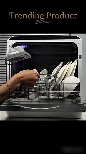 No Plumbing? No Problem! Mini Dishwasher from Temu! 🍽️✨ #smartbuy #zentrenz #temufinds #trending
