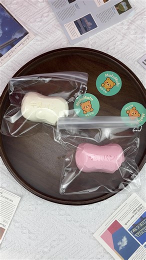 可愛い二色の柔らかい石鹸のDIY