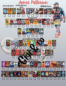 James Patterson Book Series Digital and Printable Checklist - Etsy