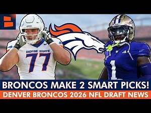 Denver Broncos Just MADE THEIR SMARTEST DRAFT PICKS YET!