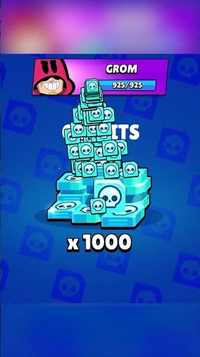 GROM 1000 CREDITS🔷🚀🔥 #brawlstars