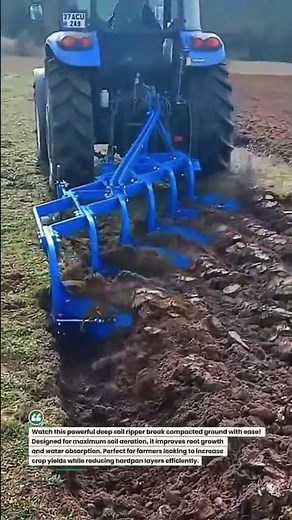 Deep Soil Ripper in Action – Boost Yield Fast 🚜🔥 #Farming #Tractor #Agriculture