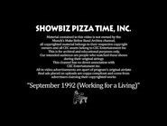 Chuck E. Cheese's September 1992 Show (Working For A Living)-2