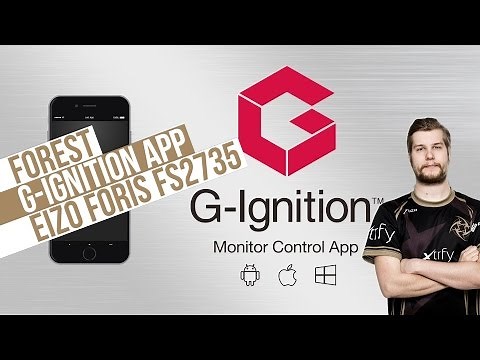 f0rest testing the new G-Ignition Mobile App (EIZO Foris FS2735)