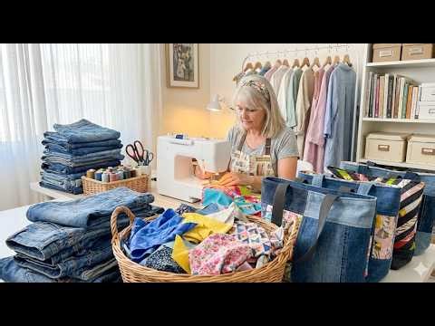 🧵 Patchwork Bag from Old Jeans in 30 minutes | It couldn't be simpler