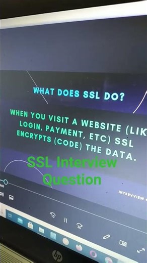 SSL Website Interview Question #learning