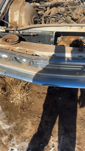 Here is the 383 for my 61 Chrysler, it’s in some other MUCH inferior mid sixties Chrysler. Gonna yank this guy out once the ground dries up some. | Atomic Era Motors