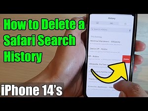 iPhone 14/14 Pro Max: How to Delete a Safari Search History