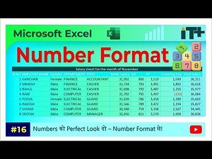 Excel Number Format in Hindi | How to Change Number Format in Excel