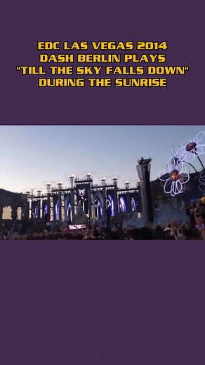 Dash Berlin plays the classic "Till The Sky Falls Down" at Electric Daisy Carnival 2014, during sunrise at the KineticCathedral mainstage #ravetalk #raves #raving #ravers #rave #electridaisycarnival #edclasvegas | RaveTalk