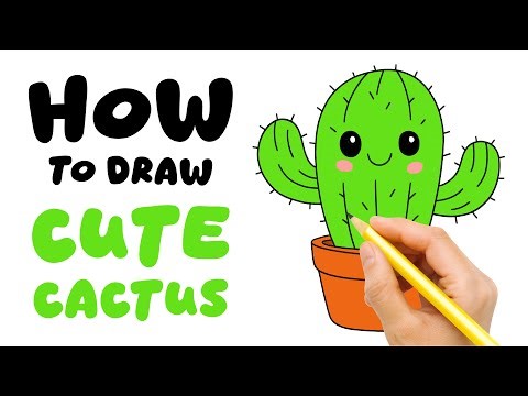 How To Draw A Cute Cactus – Easy & Fun Drawing for Kids