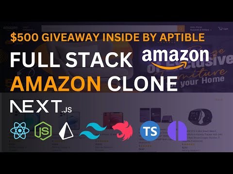 🔴 Full Stack Amazon Clone Part 3 with Next.js, Tailwind, Amplication & $500 Giveaway by Aptible 🎁
