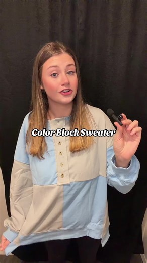 Grab you one of these super cute color block sweaters!!🤩🤩 #colorblock #colorblocksweater #colorblocksweatshirt #sweatshirt #tiktokshopfinds