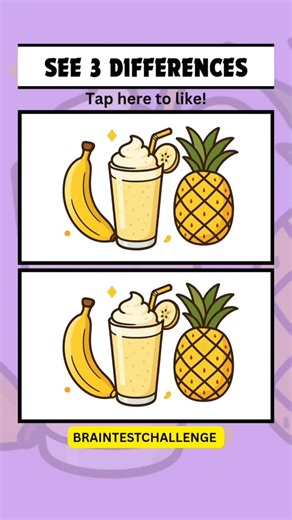 Brain Test Challenge on Instagram: "Three Differences That Hide in Plain View!"