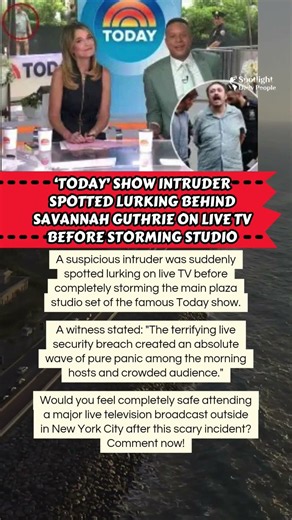 🚨Today Show Intruder Storms Live Studio Set!😱