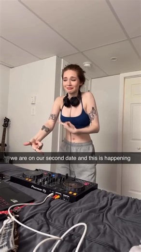 adri marie on Instagram: "DJ date? 🤭 socials: @adrimariemusic #edm #dj #electronicmusic #habstrakt #skrillex"