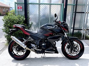 KAWASAKI Z250 ER250C - カワサキ Z250 - BEAMS製スリップオンマフラー、カーボンタンクパッド 装備