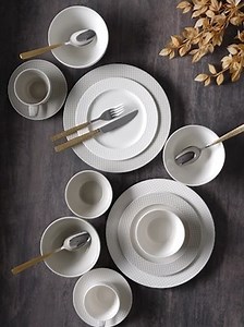 138K views · 23 reactions | A perfectly set dining table can make a big impression. Our exquisite range of dinnerware adds texture, charm and elegance to your tablescapes. Our Naturals collection is now available at all PURE stores across India. Upgrade your aesthetic - www.purehomeandliving.com #style #purehomeandliving #naturalcollection #class #purejoyeveryday #homedecor | PURE Home+Living | Facebook