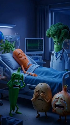 Sad Vegetable Hospital Story 🥕💔 | The Carrot Died and Everyone Is Crying