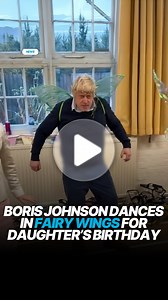 Boris Johnson was filmed cavorting in a pair of fairy wings as he celebrated his four-year-old daughter's birthday, with some saying he should audition for next year's Strictly Come Dancing. The ex-Prime Minister was seen dressed in a tiara, green glittery fairy wings and rubber pixie ears as he attempted to follow a dance routine alongside Peter Pan's Tinkerbell. His wife, Carrie posted the video on her Instagram and wished their daughter, Romy, an early happy fourth birthday, as they threw her