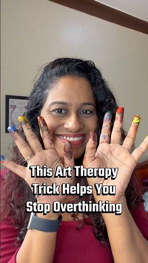 Art Therapy for Overthinking: Try Painting With Both Hands #arttherapy #stopoverthinking