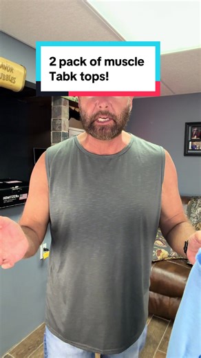 2 pack of sleeveless muscle tank tops for the gym or casual wear! Looks great in shorts or jeans! Lightweight and breathable and won't sweat you out! Several colors to choose from and true to size! Athletic gym sportswear #tiktokshopcreatorpicks #TikTokShopJumpstartSale #tanktop #gymwear #shirt