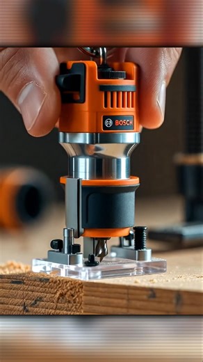 Mini BOSCH Router Machine 🔥 Tiny Tool, Powerful Cut! #Shorts #ai #minitools