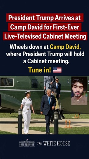 🇺🇸 President Trump Arrives at Camp David for Key Cabinet Meeting | Live Updates