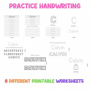 Custom Name Tracing Practice Sheets | Learn to Write Your Name, Alphabet, Numbers 1-20 | Birthday Tracing |printable Kids Worksheets - Etsy Canada