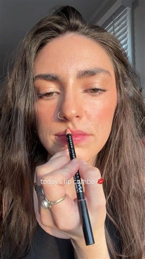 Nyx lip liner ELF lip plumping gloss #makeup #beauty #lipcombo #lipgloss #fyp #grwm #drugstoremakeup
