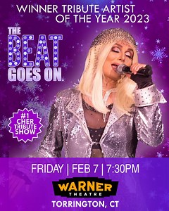 On February 7th the Beat Goes On with Lisa McClowry as Cher! She's getting us into the holiday spirit with her rendition of Cher's DJ Play That Christmas Song 🎤🎄. Tickets make great stocking stuffers! warnertheatre.org/events/beat-goes-on/ | Warner Theatre
