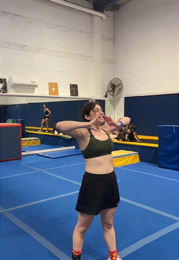 UTS Cheer x Comedy Club 😛😛 #cheer #cheerleading #stunting #nicecatchcheer #notmynamequarterback