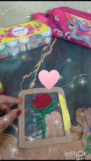 cotton wool drawing 😱😍#diy #craftyliving #artandcraft