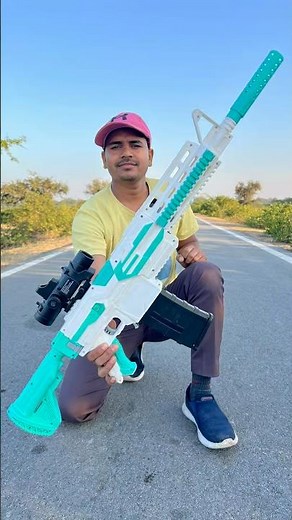 Toy Nerf machine Gun testing