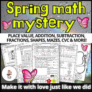 2nd Grade Spring Math Review Escape Room| Reading & Problem Solving| Break pack