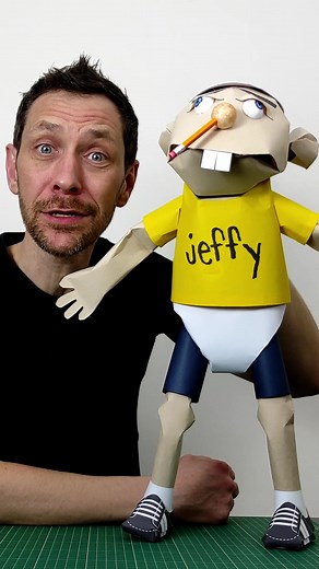 Learn How to Make a Jeffy Puppet from Paper - Easy Paper Craft