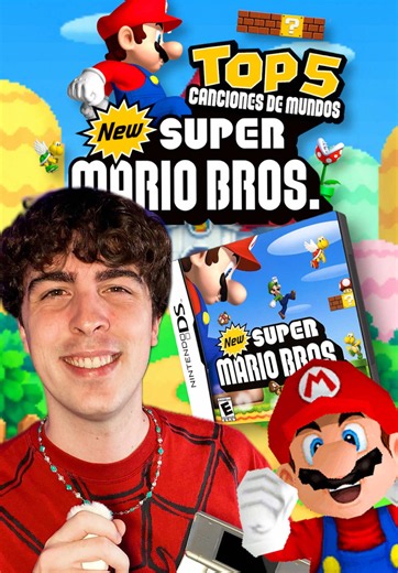 ⭐️ TOP 5 CANCIONES de MUNDOS de NEW SUPER MARIO BROS DS 🍄✨ ¿Cuál era tu mundo favorito? ¿Cambiarías alguna canción de este TOP? Os leo 🥹 #newsupermariobros #nintendods #top5 #videojuegos #infancia