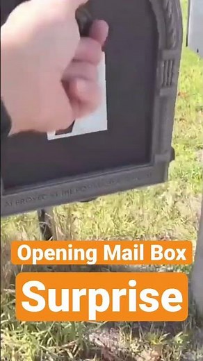 Mail box door surprise