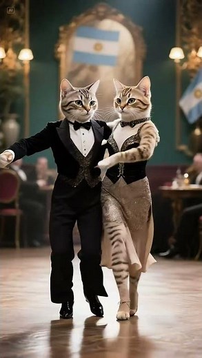 Cat’s Milonga Step: Classic Tango Moves on Paws