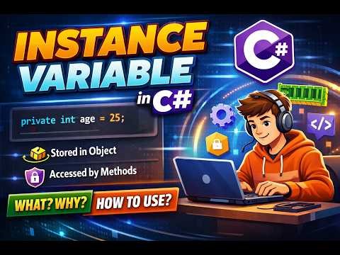 Instance Variable in C# | Explained with Examples | OOP Concepts for Beginners