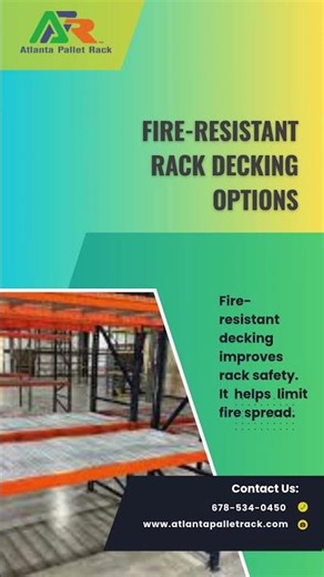 Fire-Resistant Rack Decking for Safer Pallet Racking and Code Compliance #safety #decking #rack