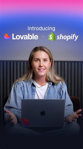 Lovable on Instagram: "Introducing our Shopify integration #ai #lovable #startup #dropship #ecommerce"